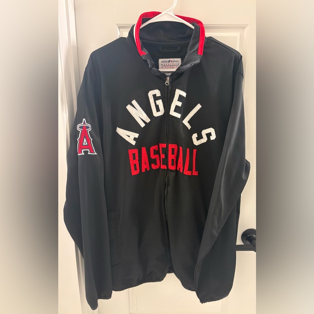 Men’s Angels Black and Red Lightweight Jacket Size XL